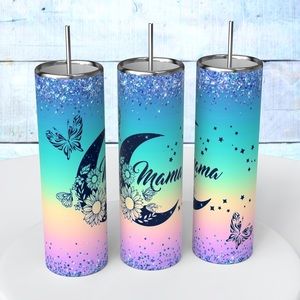 This listing is for ONE 20 OUNCE TUMBLERS OUR TUMBLERS ARE NOT SILVER AT THE TOP